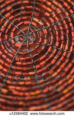 Stock Image - Bead, Close-Up, Craft, Full Frame, In A Row. Fotosearch