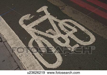 Bicycle, Bicycle Lane, Close-Up, Cycling, Day View Large Photo Image Stock Photo - Bicycle, Bicycle Lane, Close-Up, Cycling, Day. Fotosearch