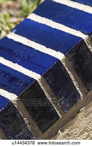 Stock Photo - Blocks, Closed, Blue, Array. Fotosearch