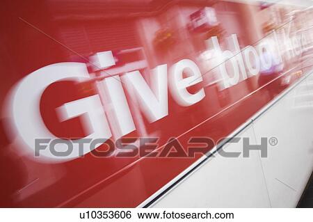Stock Photograph - Blood Camp, Blurred, Board, Indication. Fotosearch