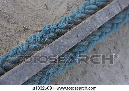 Stock Image - Blue, Braided, Close-Up, Day. Fotosearch