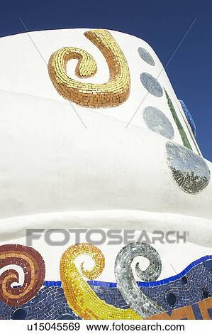 Stock Photo - Blue, Clear Sky, Close-Up, Curve, Design. Fotosearch