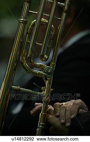 Stock Image - Blurred, Harmonious, Equipment, Brass Instrument, Accessory. Fotosearch