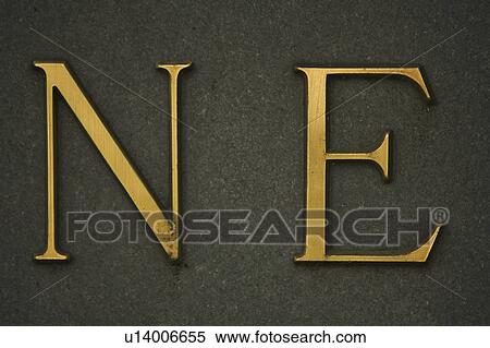 Stock Photography - Board, Close-Up, Capital Letter, Brass, Alphabet. Fotosearch