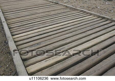 Stock Photograph - Boardwalk, Close-Up, Day. Fotosearch