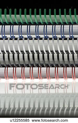 Stock Photography - books, literature, spiral, binding, spiral binding, coil. Fotosearch