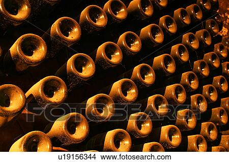 bottles, wine, wine bottles, rows, shelves, array View Large Photo Image Picture - bottles, wine, wine bottles, rows, shelves, array. Fotosearch