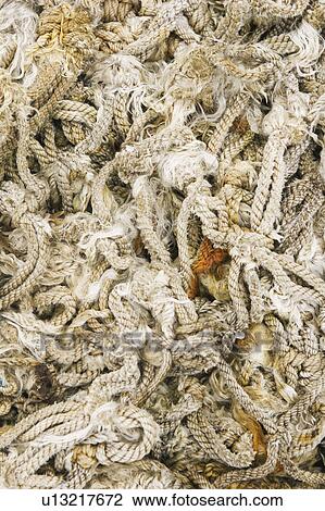 Stock Image - Braided, Close-Up, Coiled, Cord, Day. Fotosearch