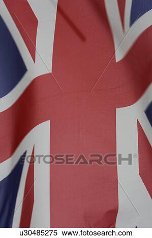 Stock Photography - British Culture, British Flag, Close Up, Close-Up, Fabric. Fotosearch