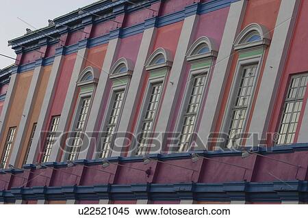 Stock Photography - Building, Colorful, Day, Lamp Post. Fotosearch