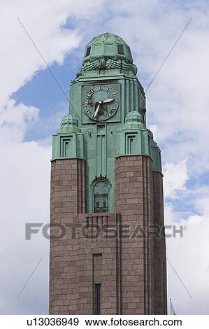 Stock Photo - Building, Day, Clouds, Clock, Architecture. Fotosearch