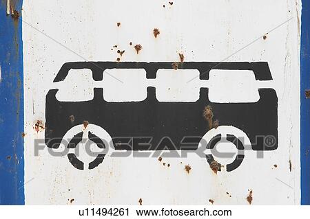 Stock Image - Bus, Close-Up, Corroded, Day, Directions. Fotosearch