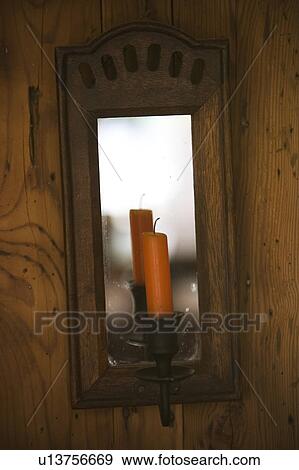 Candle, Frame, Indoors, Mirror, Mirror Image View Large Photo Image Stock Photo - Candle, Frame, Indoors, Mirror, Mirror Image. Fotosearch