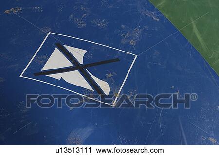 Stock Image - Caution, Day, Commercial Sign, Colored, Advice. Fotosearch