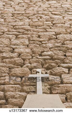 Stock Photo - Cemetery, Cross, Day, Focus On Foreground, Grave. Fotosearch