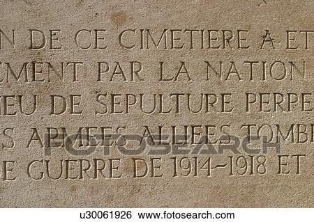 Stock Photograph - cemetery, outdoor, graveyard, grave, inscription, emboss. Fotosearch