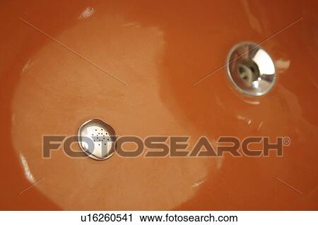 Stock Image - ceramic ware, toilet, shine. Fotosearch