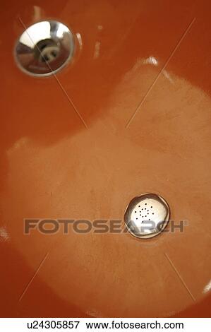 Stock Photo - ceramic ware, toilet, shine. Fotosearch