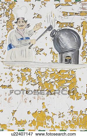 Stock Photo - Chef, Close-Up, Chef's Whites, Chef's Hat, Agreement. Fotosearch