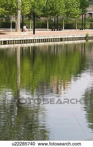city, water, street, walkway, path, lawn View Large Photo Image Stock Image - city, water, street, walkway, path, lawn. Fotosearch