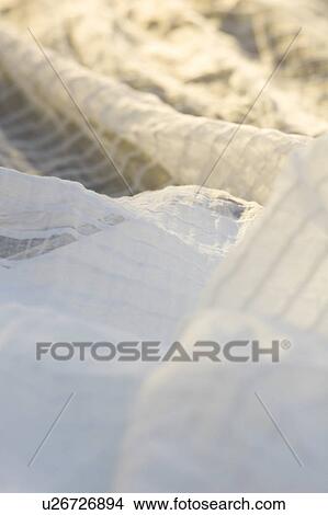 Picture - Close-Up, Commercial Fishing Net, Fishing Net, Full Frame, Indoors. Fotosearch
