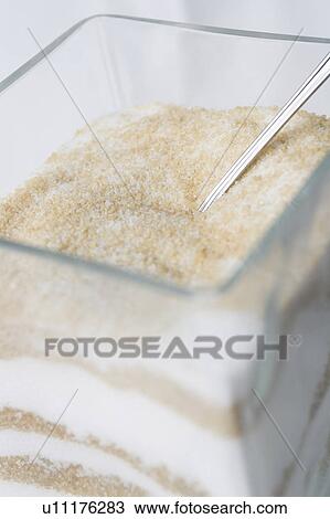 Stock Image - Close-Up, Cream, Glass, Ice Cream. Fotosearch