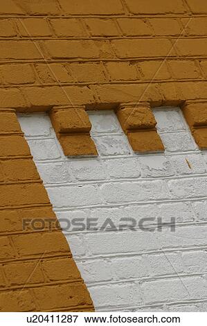 Stock Photo - close-up, outdoor, concrete, cement, wall, bricks. Fotosearch
