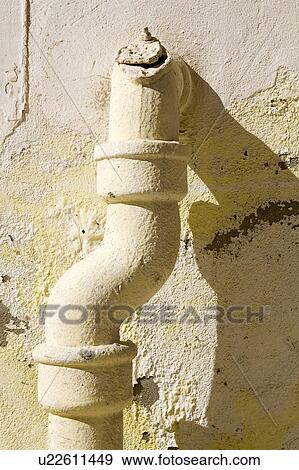 Close-Up, Outdoors, Drain, Attached View Large Photo Image Stock Photo - Close-Up, Outdoors, Drain, Attached. Fotosearch