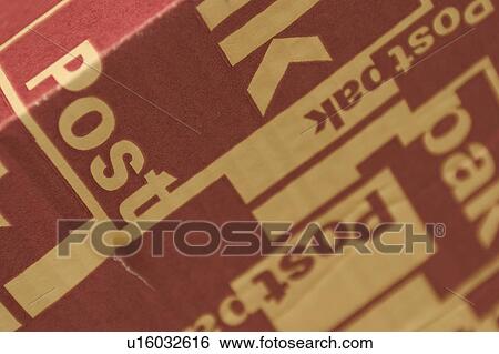 Stock Photograph - close-up, paper, cardboard, package, packed, packaging. Fotosearch