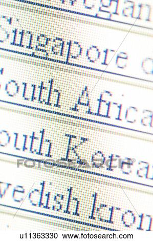 Stock Image - computer, monitor, screen, text, word, alphabets. Fotosearch