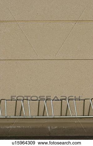 Stock Photo - cycle, parking, cycle stand, rods, mended, molded. Fotosearch