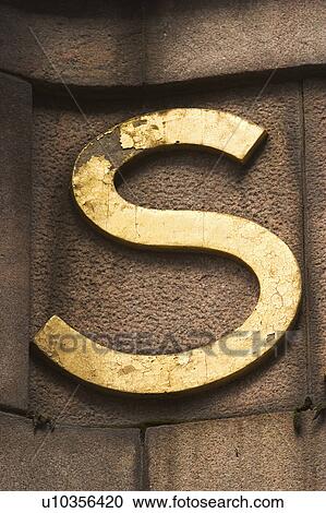 Stock Image - Day, Artistic, Close-Up, Carved, Bold, Alphabet. Fotosearch