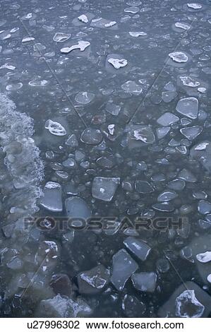 Stock Image - Day, Floating, Full Frame, Ice. Fotosearch