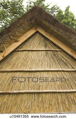 Stock Photography - Grass Hut, Hut, Outdoors. Fotosearch