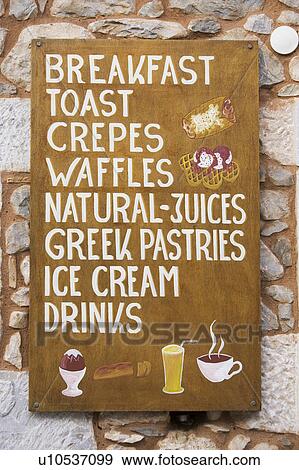 Stock Photo - Hotel, Information, Menu. Fotosearch