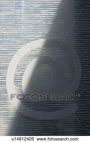 Stock Photo - icon, visual, representation, glass, window, shadow. Fotosearch