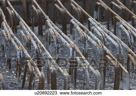 Stock Image - iron, rods, metal, metallic, close-up, hard. Fotosearch