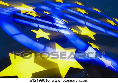 Stock Image - logo, sign, reflection, dark, black, informative. Fotosearch