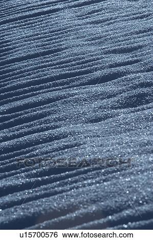 Stock Photograph - marks, prints, footprints, surface, close-up, snow. Fotosearch