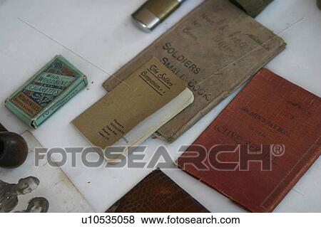 Stock Photo - memories, notebooks, diaries, collection, notes, memoirs. Fotosearch