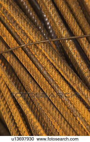 Stock Image - metal, metallic, close-up, rough, hard, strong. Fotosearch