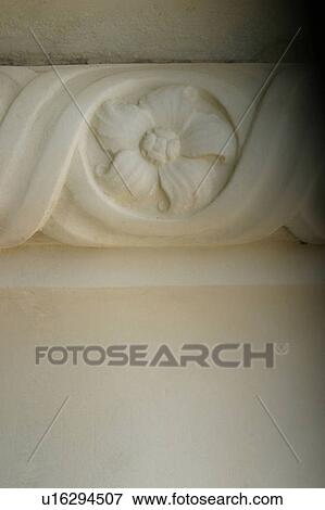 Stock Photo - monument, structure, embossed, stone, appearance, floral. Fotosearch