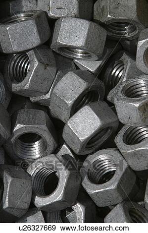 Nails, Fasteners, Fabricated, Molded, Metallic, Industrial View Large Photo Image Stock Photo - Nails, Fasteners, Fabricated, Molded, Metallic, Industrial. Fotosearch