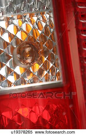 Stock Photography - object, close-up, parked, taillight, glass, steel. Fotosearch
