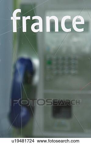 Picture - phone booth, pink, public, pay booth, communications, telecommunication. Fotosearch