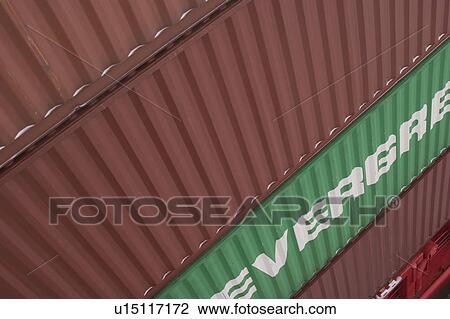 Stock Image - port, harbor, shipping, industry, storage, transportation. Fotosearch