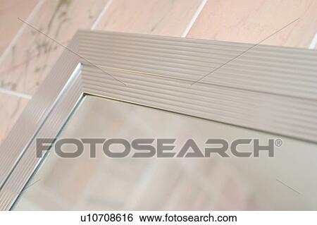 reflection, corner, close-up, wall, tiled, aluminum View Large Photo Image Stock Photograph - reflection, corner, close-up, wall, tiled, aluminum. Fotosearch