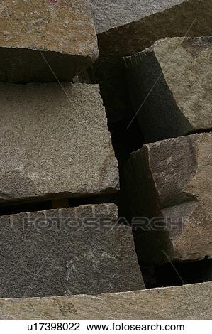 Stock Image - rough, outdoors, outside, exterior, building. Fotosearch