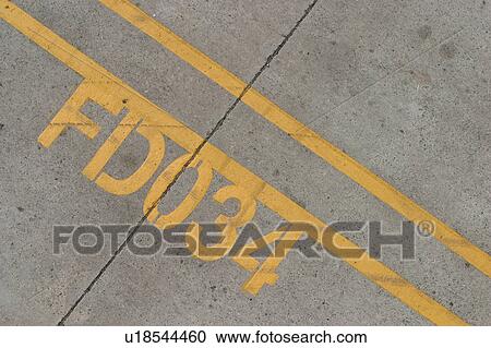 Stock Image - tarmac, lanes, concrete, infrastructure, airfield, airport. Fotosearch