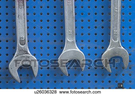Stock Photo - tools, equipment, device, implement, close-up, metal. Fotosearch